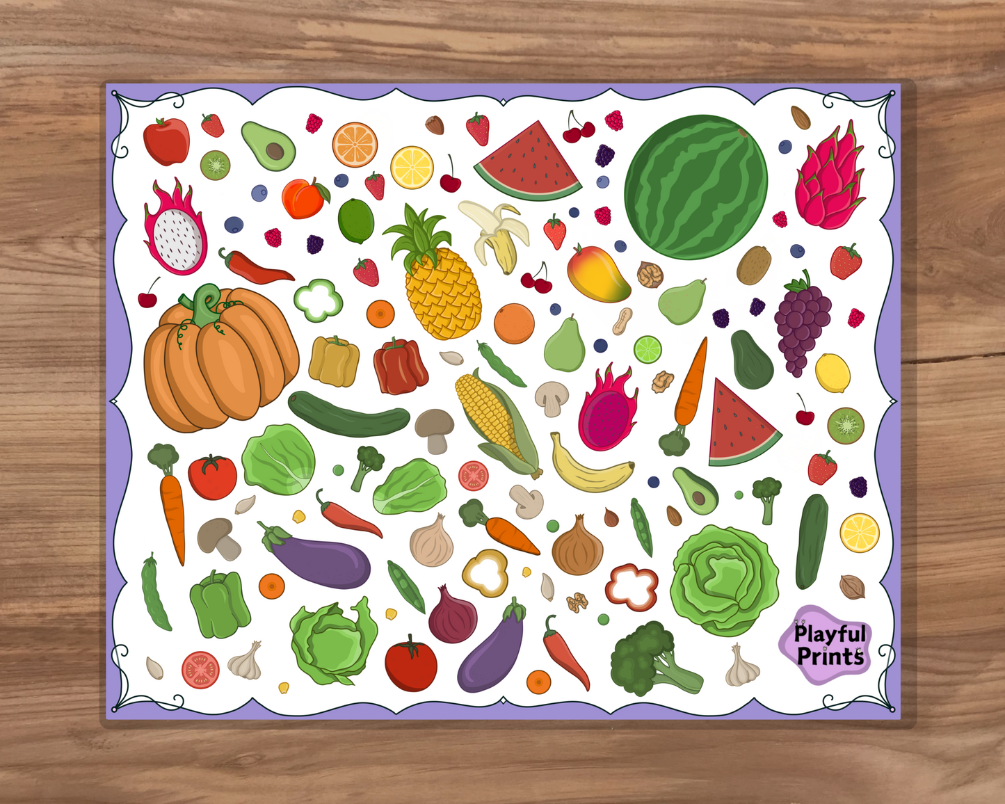 Fruit and Vegetable Wall Stickers 